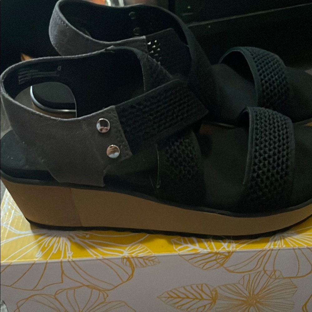Stylish Black and Tan Women's Sandals